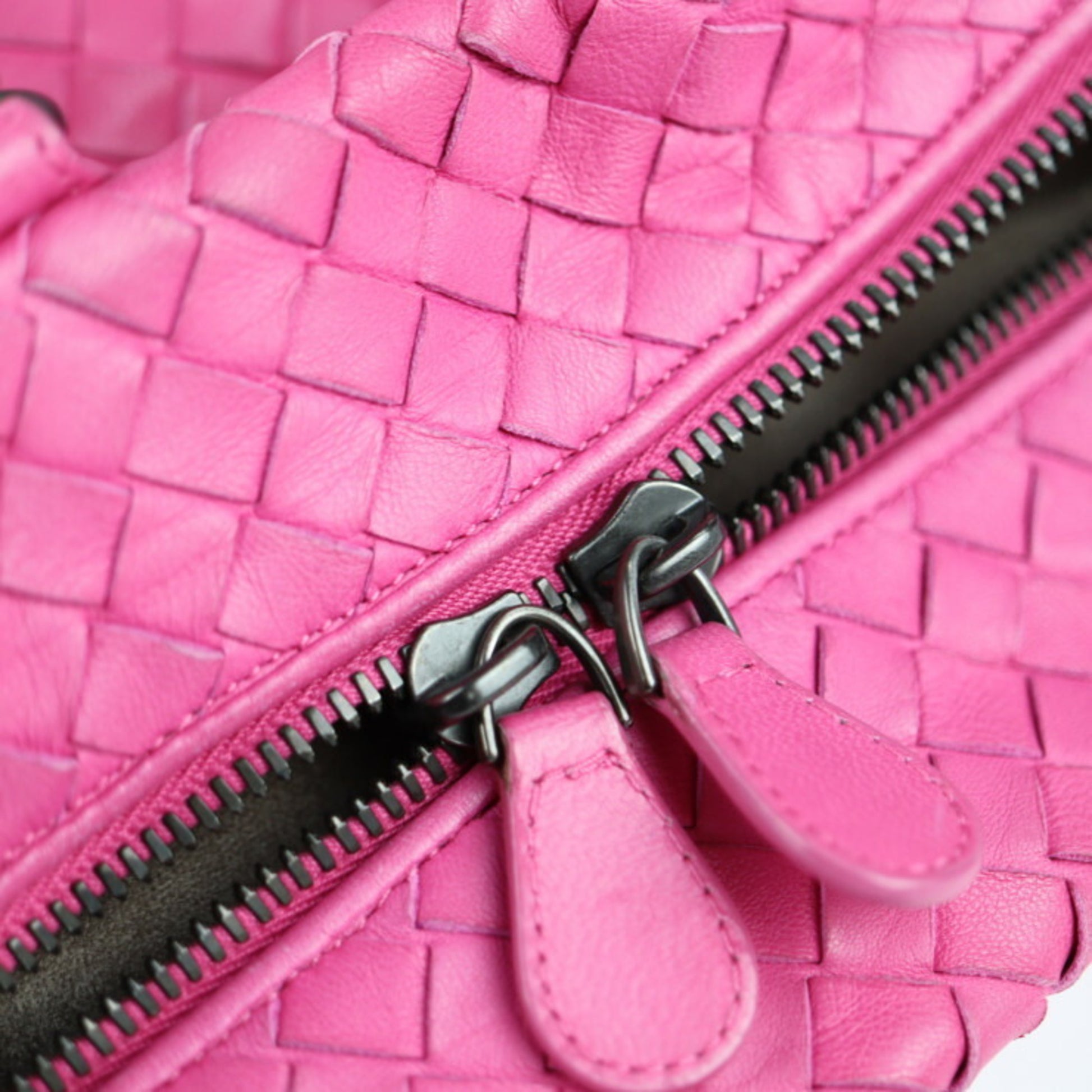 Bottega Veneta Intrecciato, Pink, Leather, handbag