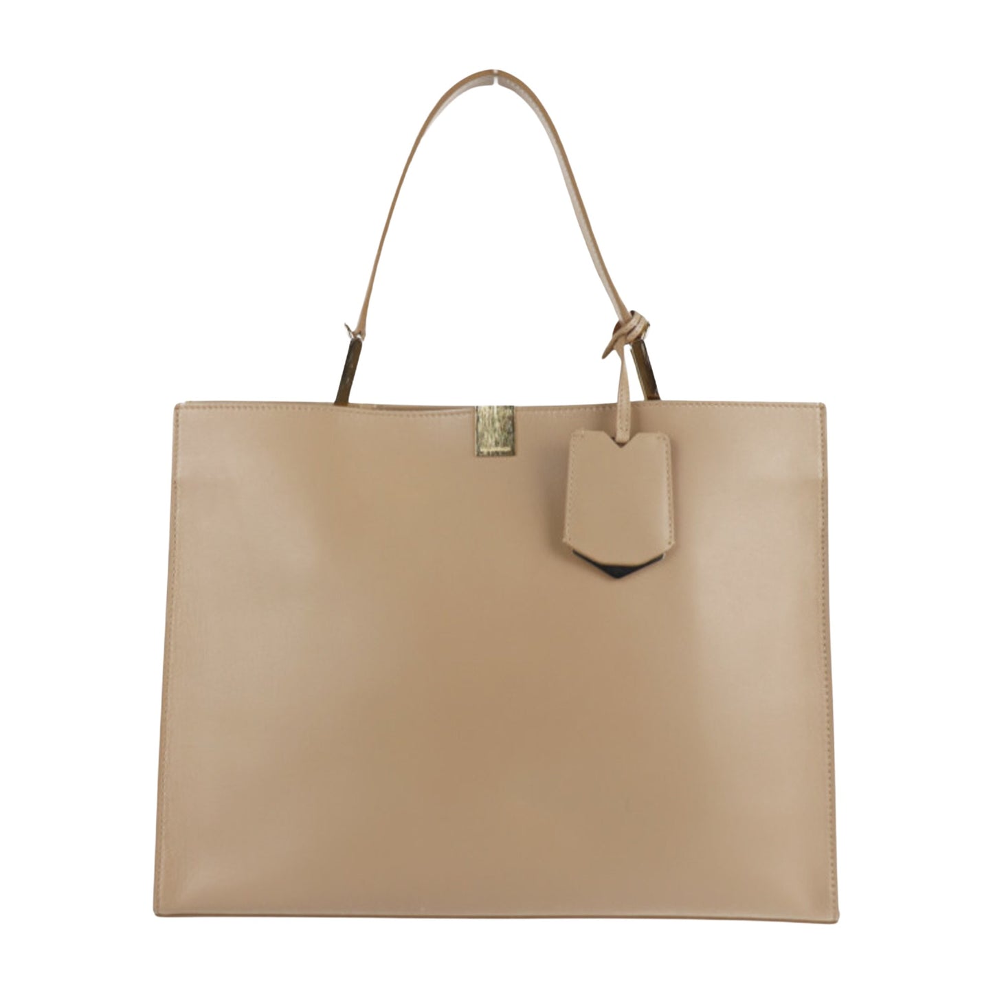 Balenciaga Dix, Beige, Leather, handbag