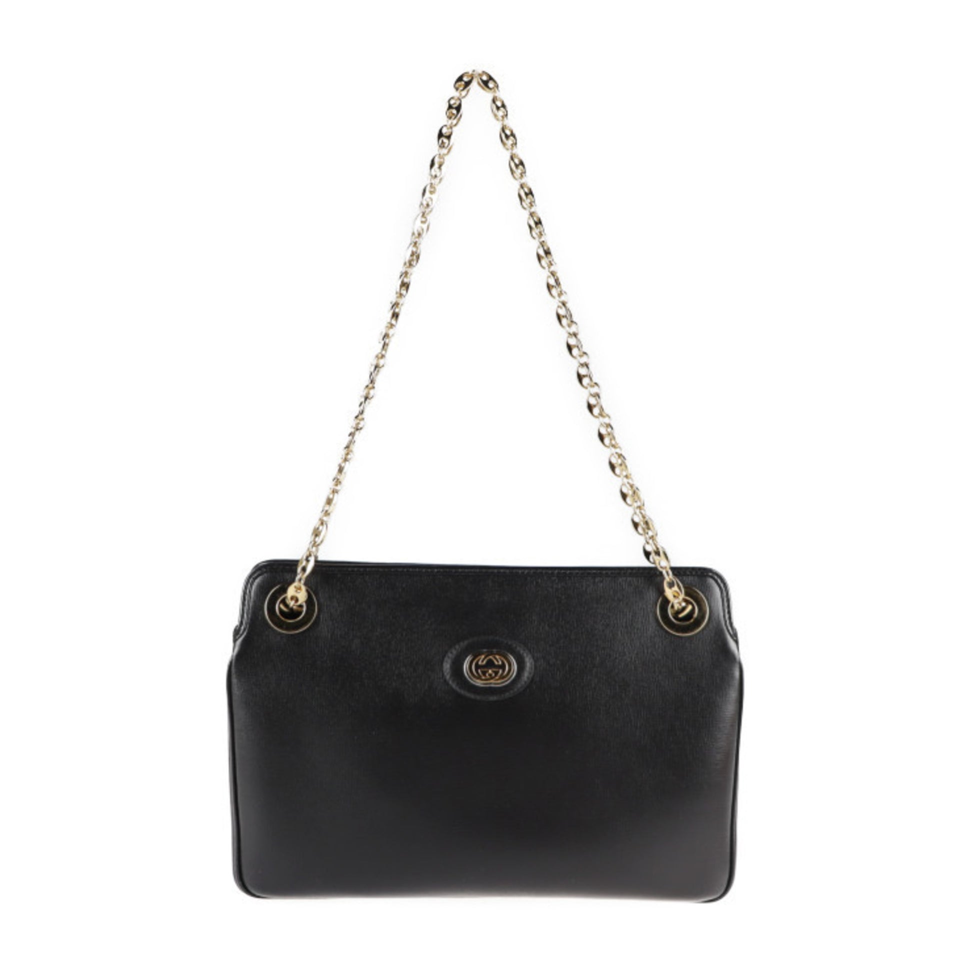 Gucci Marina, Black, Leather, shoulder