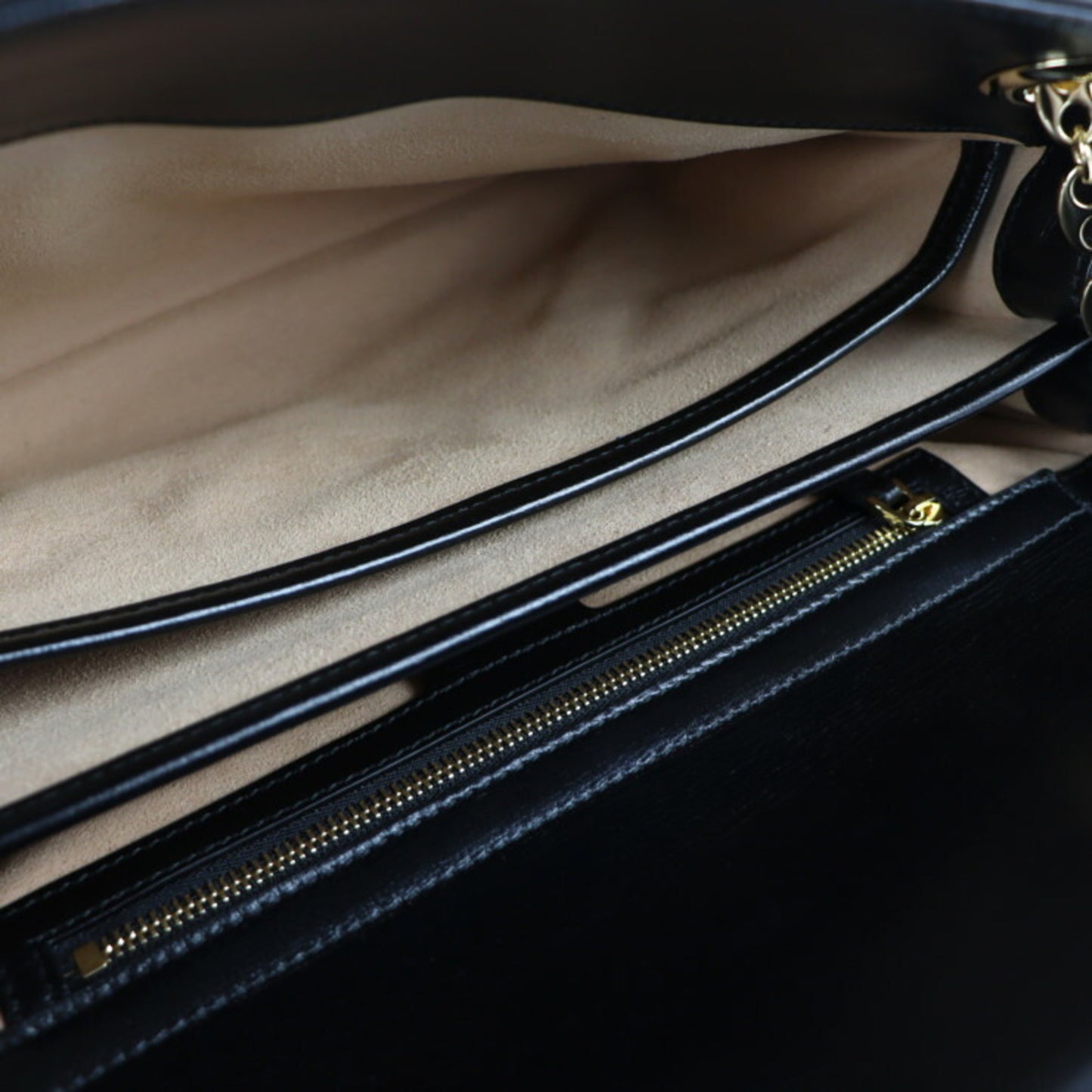 Gucci Marina, Black, Leather, shoulder