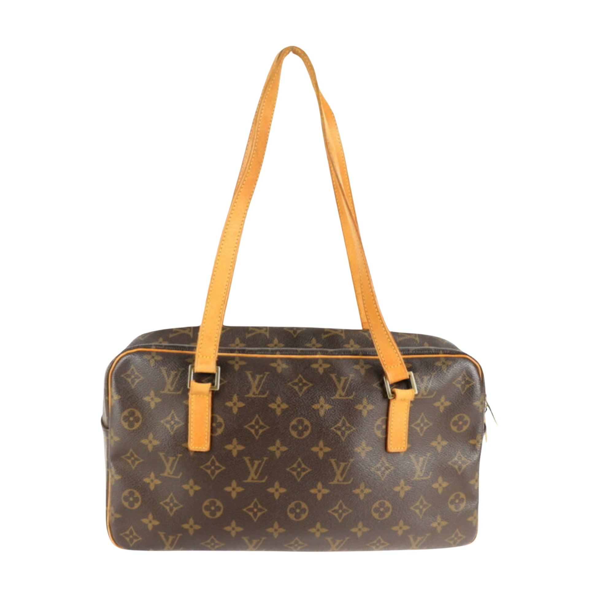 Louis Vuitton Cité, Brown, Canvas, shoulder