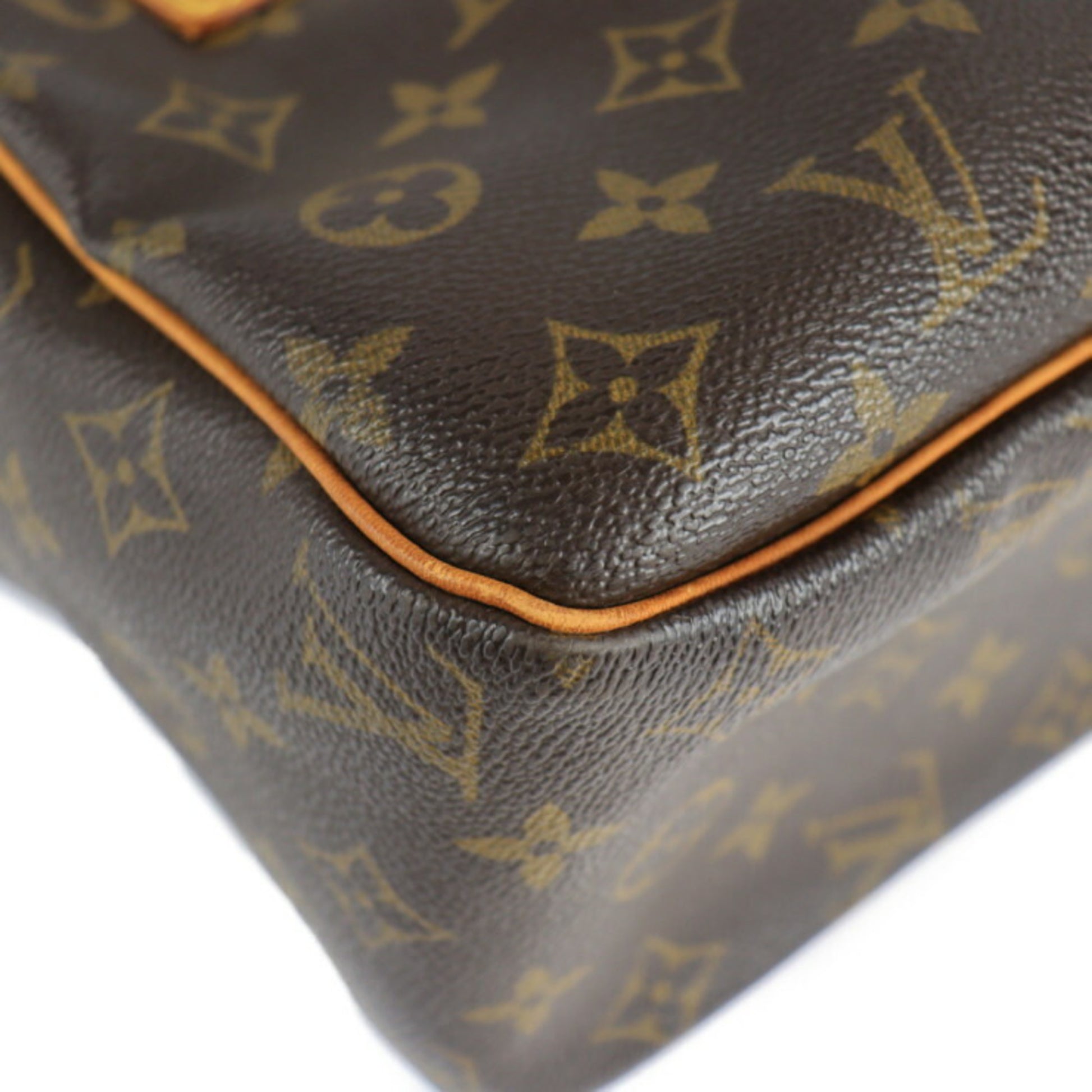 Louis Vuitton Cité, Brown, Canvas, shoulder