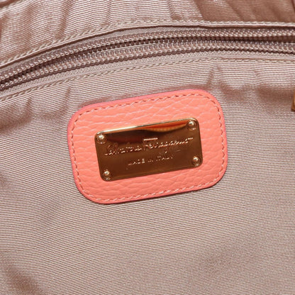 Salvatore Ferragamo Gancini Leather, Pink, Leather, Handbag