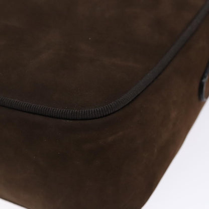 Salvatore Ferragamo Vala Suede, Brown, Suede, Shoulder Bag