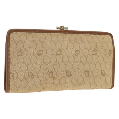 Christian Dior Vintage honeycomb clutch Canvas, Beige, Canvas, Clutch
