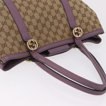 Gucci Miss GG GG Canvas with Leather, Beige, Canvas, Tote Bag