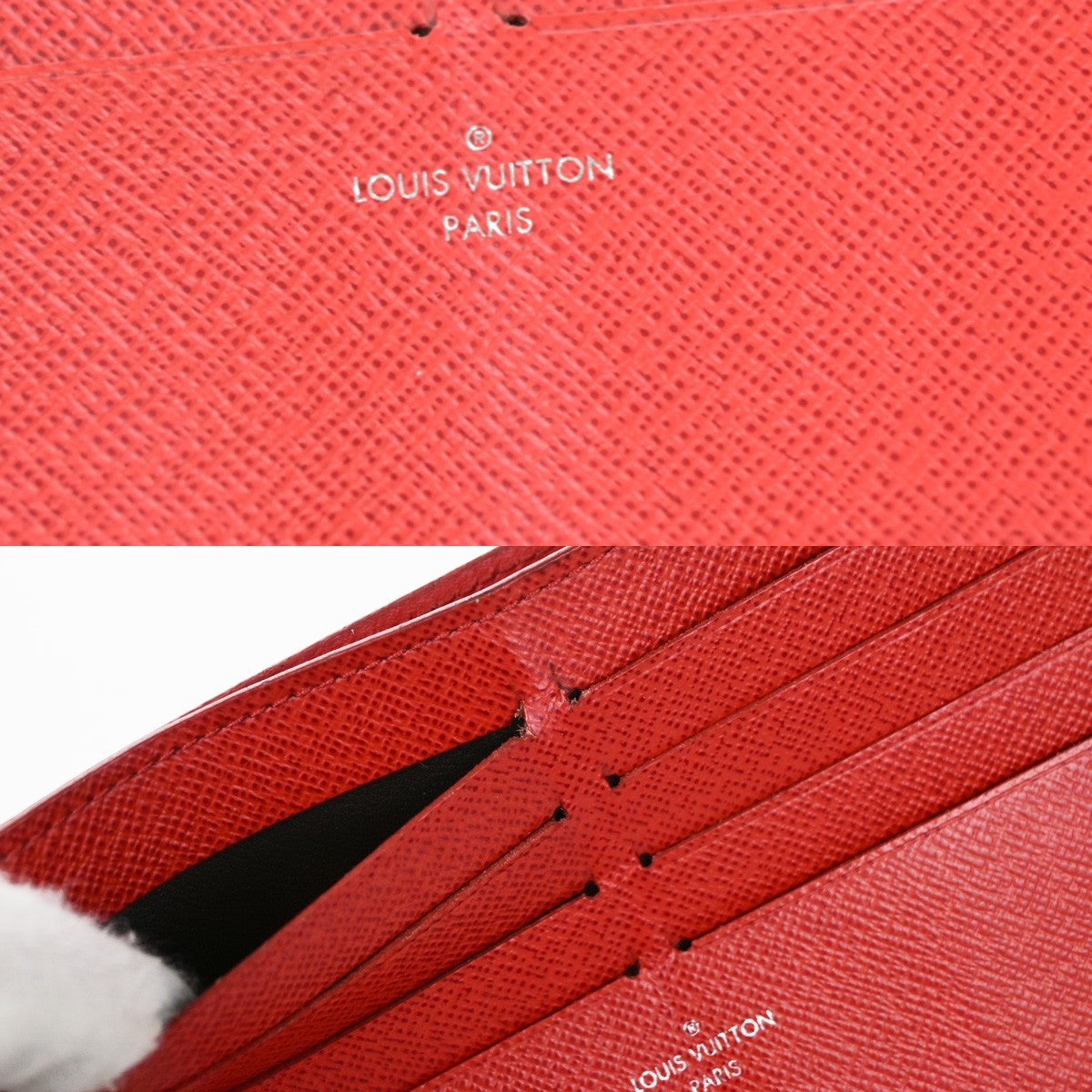 Louis Vuitton Felicie Chain Epi Leather, Red, Leather, Clutch
