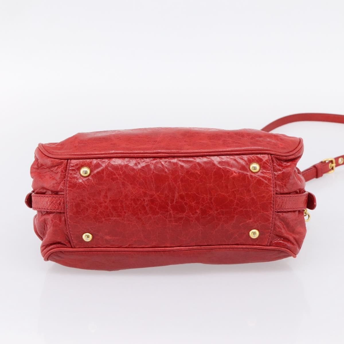 Miu Miu Coffer Convertible Satchel Matelasse Leather, Red, Leather, Handbag