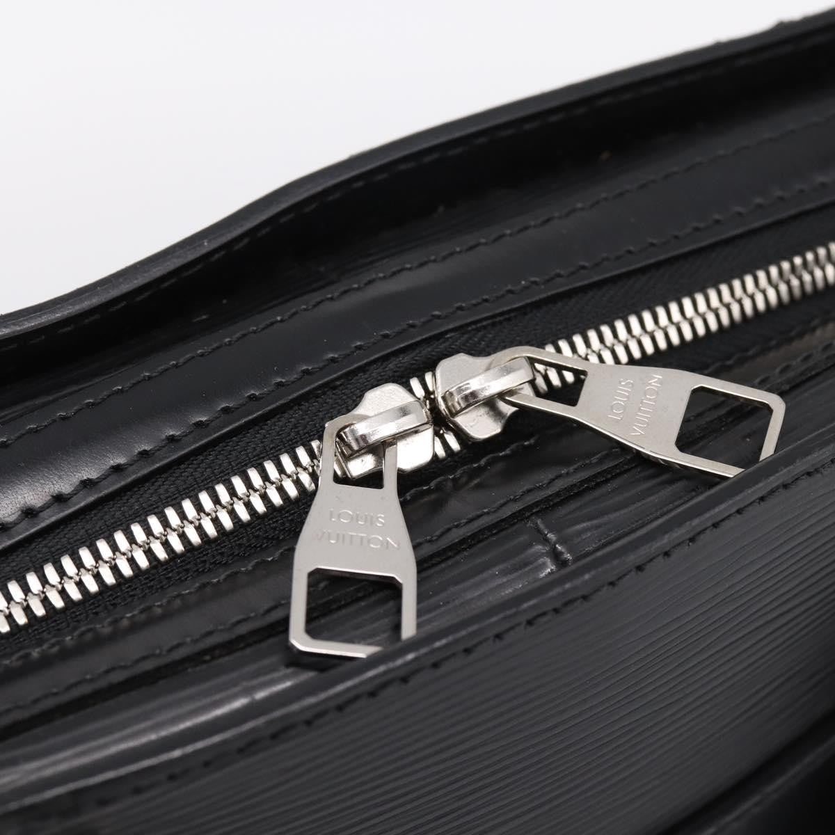 Louis Vuitton Bassano Epi Leather, Black, Leather, Briefcase