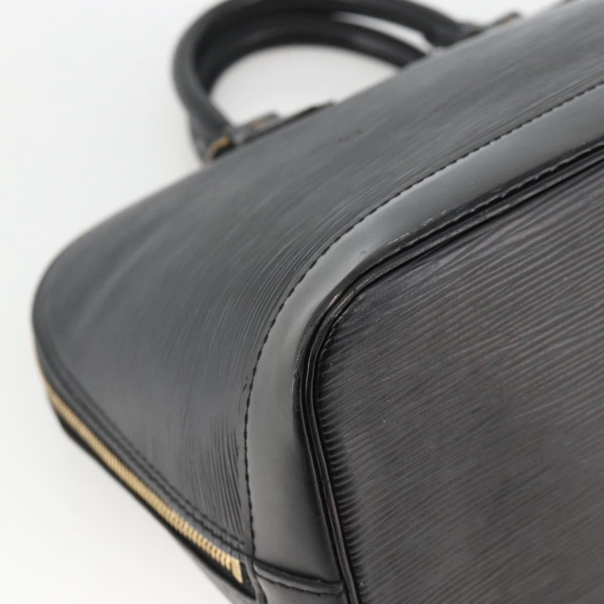 Louis Vuitton Alma Epi Leather, Black, Leather, Handbag