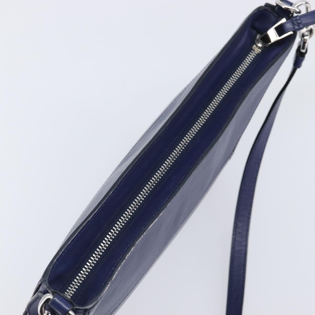 Loewe Puzzle Clutch Leather, Navy, Leather, Clutch