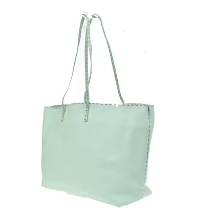 Fendi Roll Tote Selleria Leather, Green, Leather, Tote Bag