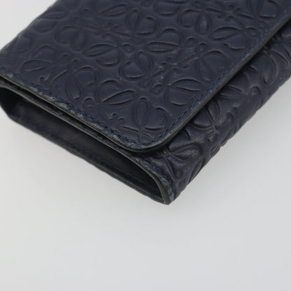 Loewe Anagram Leather, Navy, Leather, Wallet