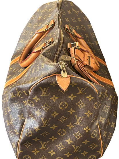 Louis Vuitton Keepall Monogram Canvas, Brown, Canvas, Travel Bag