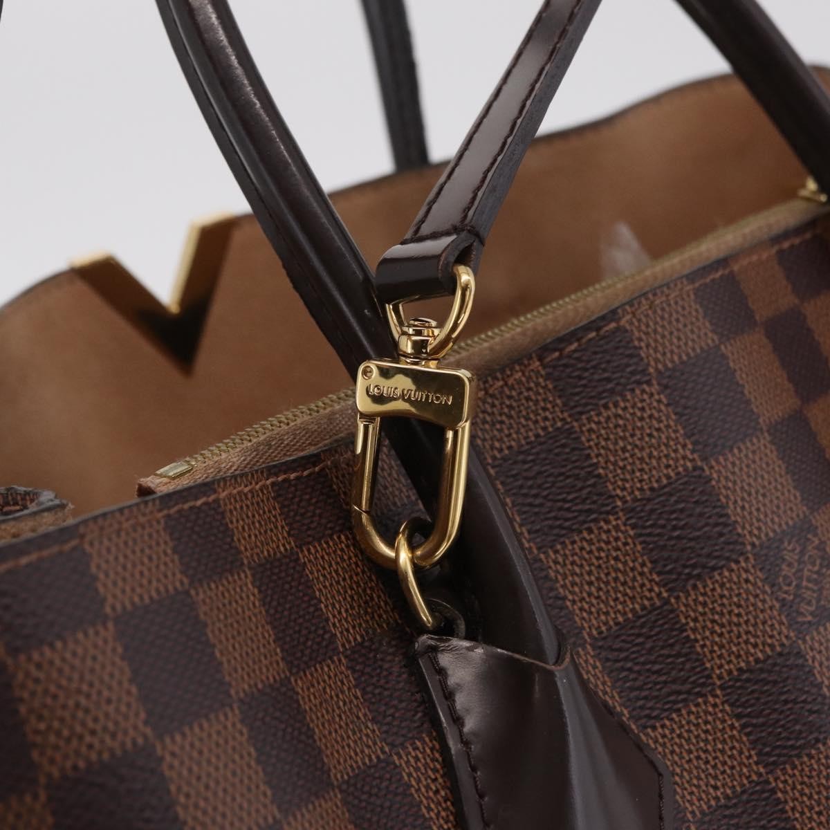 Louis Vuitton Kensington Damier, Brown, Canvas, Handbag