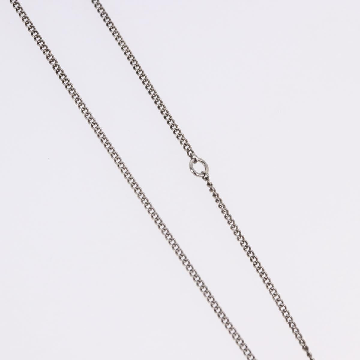 Chanel CC Pearl Drop Pendant Metal with Faux Pearl, Silver, Metal, Necklace