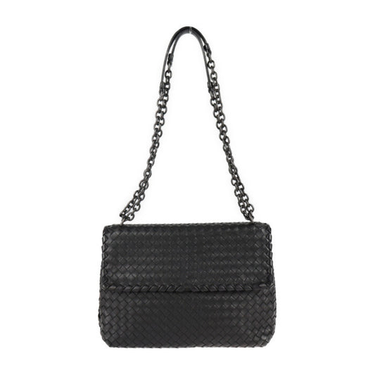 Bottega Veneta Olimpia, Black, Leather, shoulder