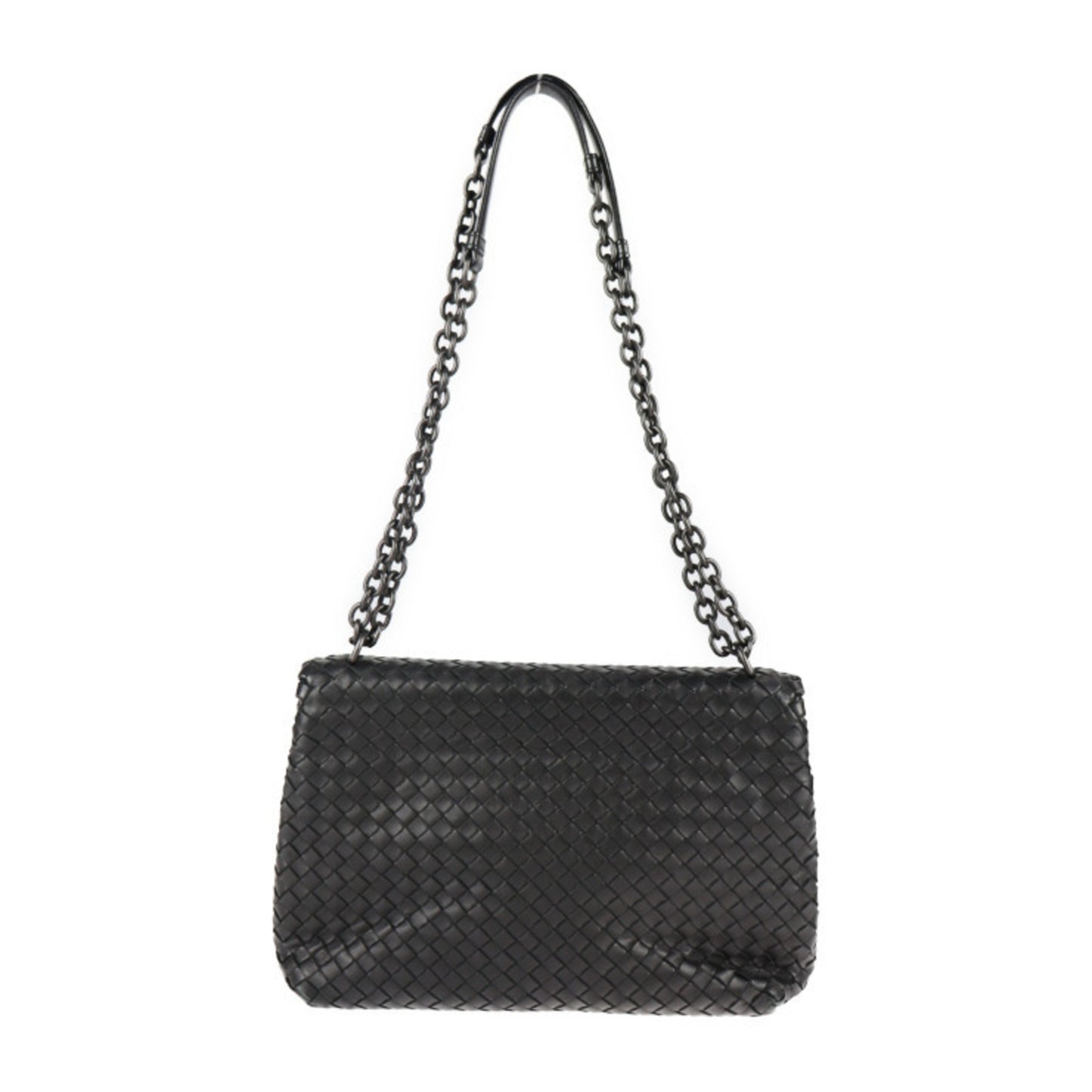 Bottega Veneta Olimpia, Black, Leather, shoulder