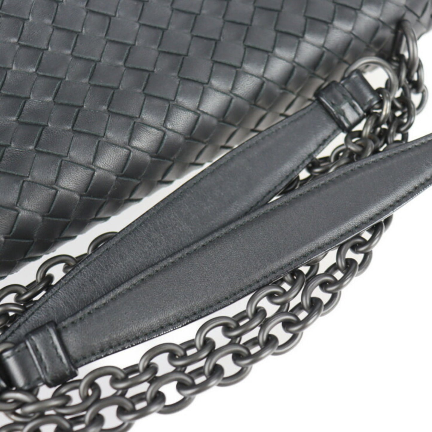 Bottega Veneta Olimpia, Black, Leather, shoulder