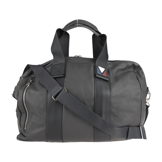 Louis Vuitton Boston, Grey, Leather, travel