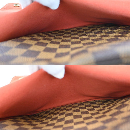 Louis Vuitton Naviglio Damier, Brown, Canvas, Handbag