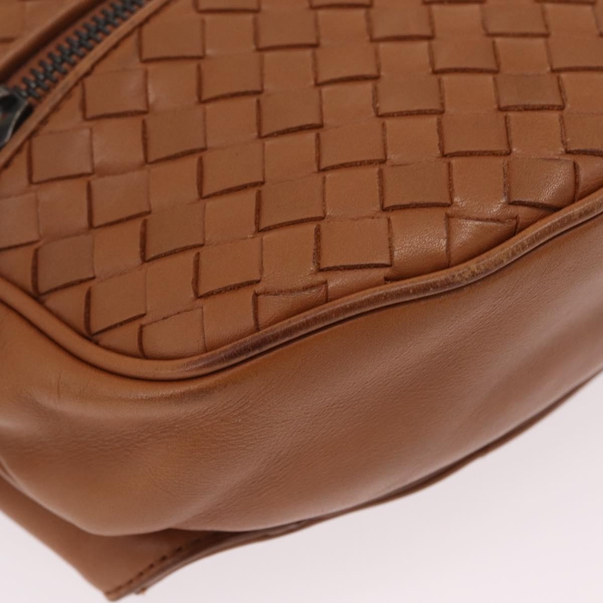 Bottega Veneta Light Waist Intrecciato Leather, Brown, Leather, Handbag