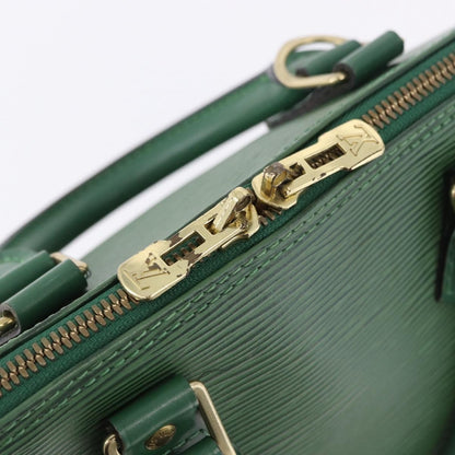Louis Vuitton Alma Epi, Green, Leather, Handbag