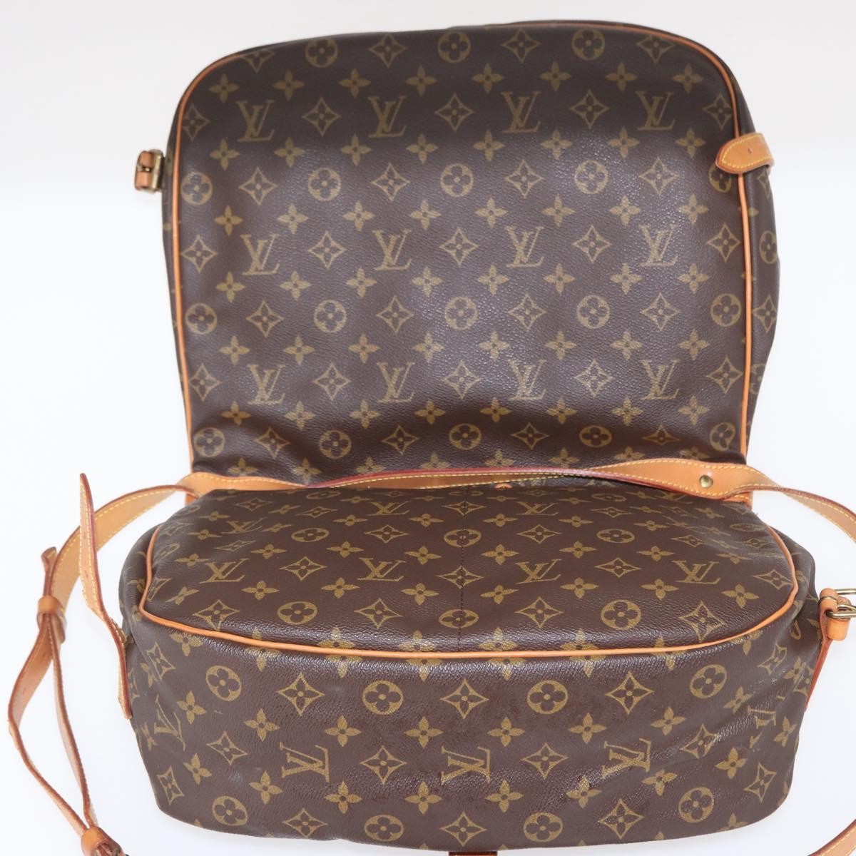 Louis Vuitton Saumur Monogram Canvas, Brown, Canvas, Shoulder Bag