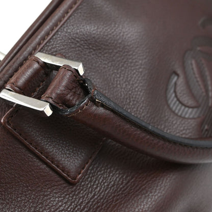 Loewe Fusta Leather, Brown, Leather, Handbag