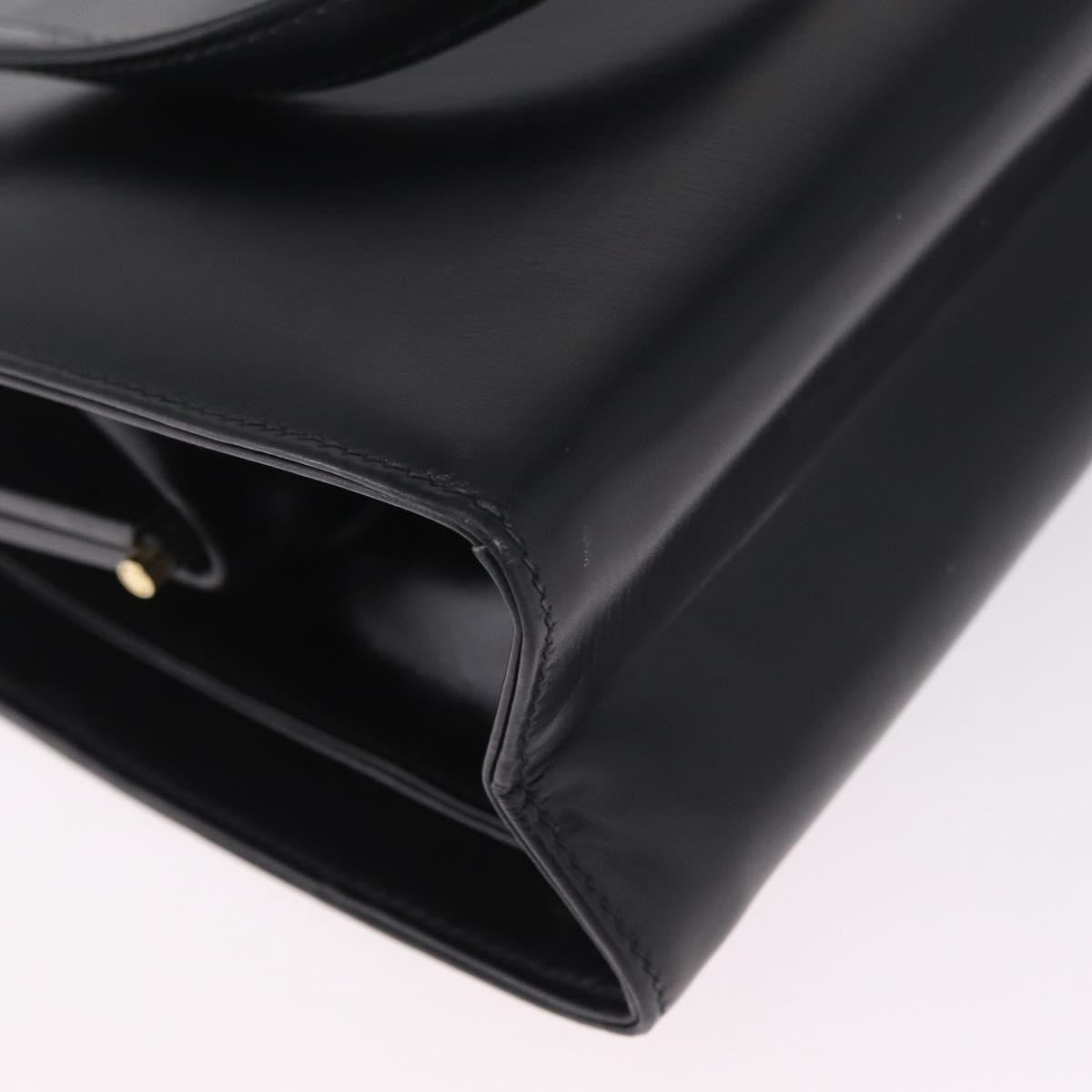 Gucci Vintage Leather, Black, Leather, Tote Bag