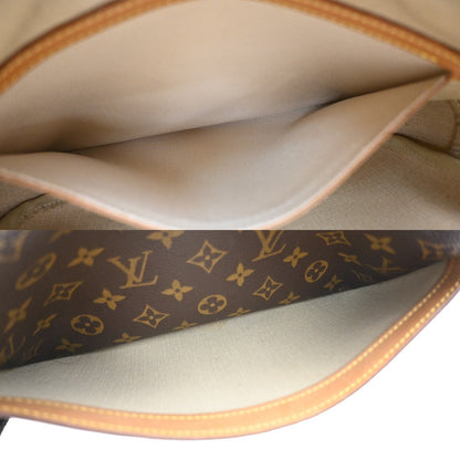 Louis Vuitton Reporter Monogram, Brown, Canvas, Shoulder Bag