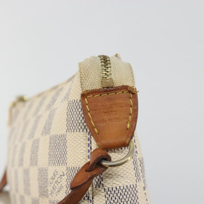 Louis Vuitton Pochette Accessoires Damier, Beige, Canvas, Clutch