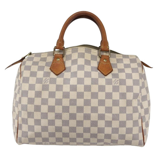 Louis Vuitton Speedy Handbag Damier, BEIGE, CANVAS, Handbag