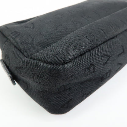 Bvlgari Pouch Canvas, Black, Canvas, Clutch