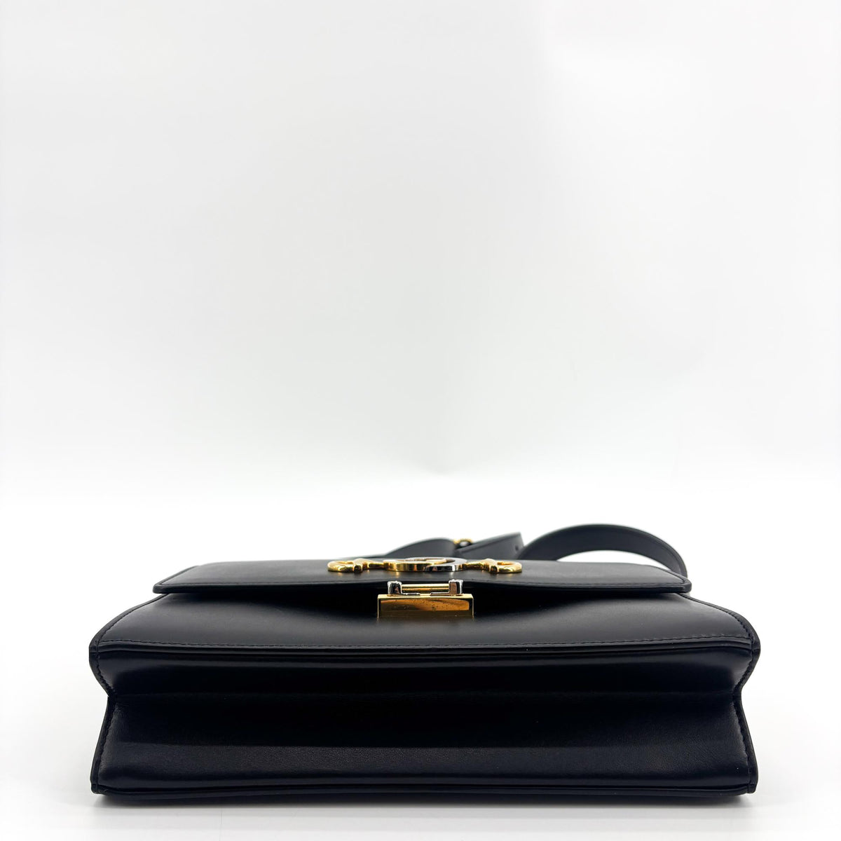 Gucci Zumi Leather, Black, Leather, Shoulder Bag