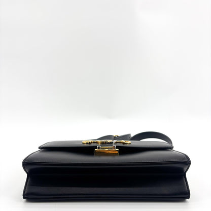 Gucci Zumi Leather, Black, Leather, Shoulder Bag