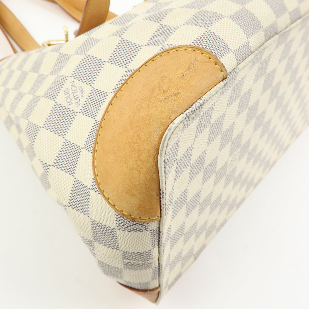 Louis Vuitton Hampstead Damier, Beige, Canvas, Handbag