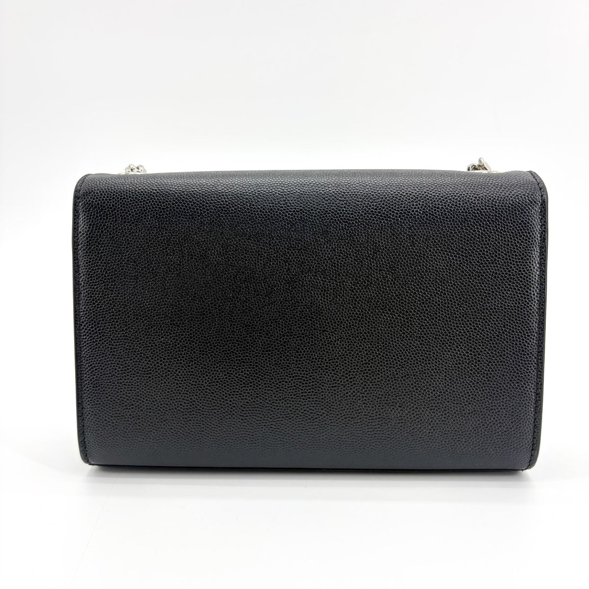 Saint Laurent Kate Crystal Embellished Patent, Black, Leather, Crossbody Bag