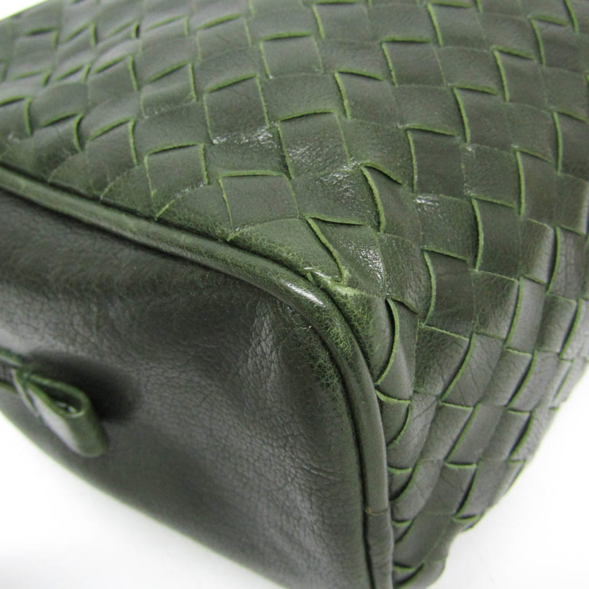 Bottega Veneta Toiletry Case Intrecciato Nappa, Green, Leather, Clutch