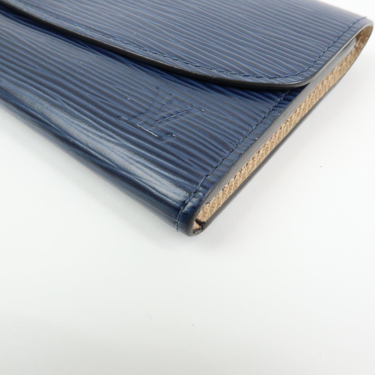 Louis Vuitton Emilie Epi Leather, Blue, Leather, Wallet