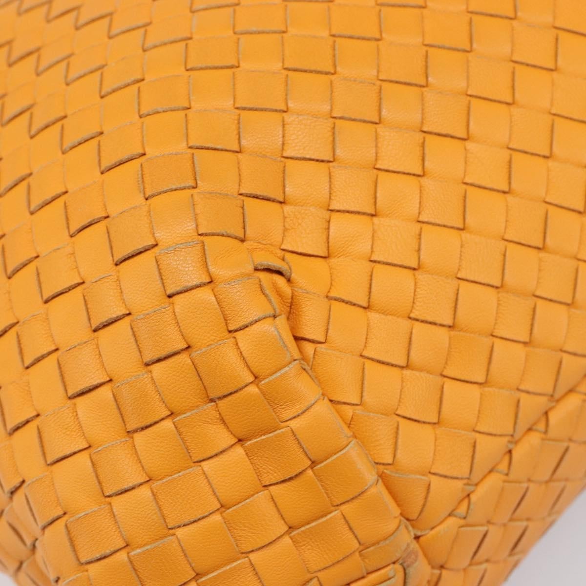 Bottega Veneta Capri Intrecciato Nappa, Orange, Leather, Tote Bag