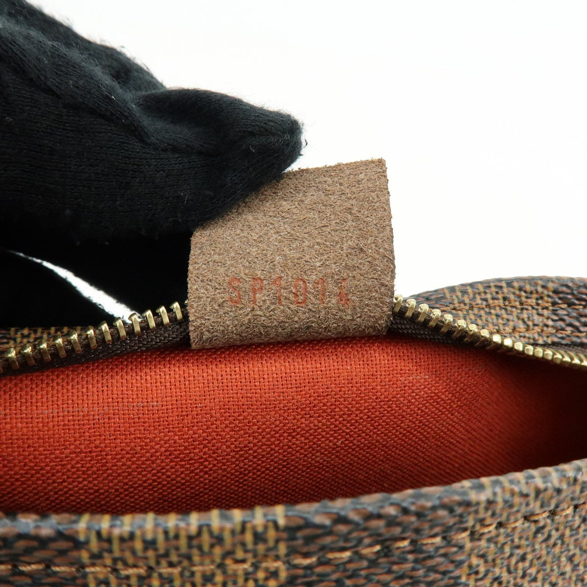 Louis Vuitton Trousse Make Up Damier, Brown, Canvas, Clutch