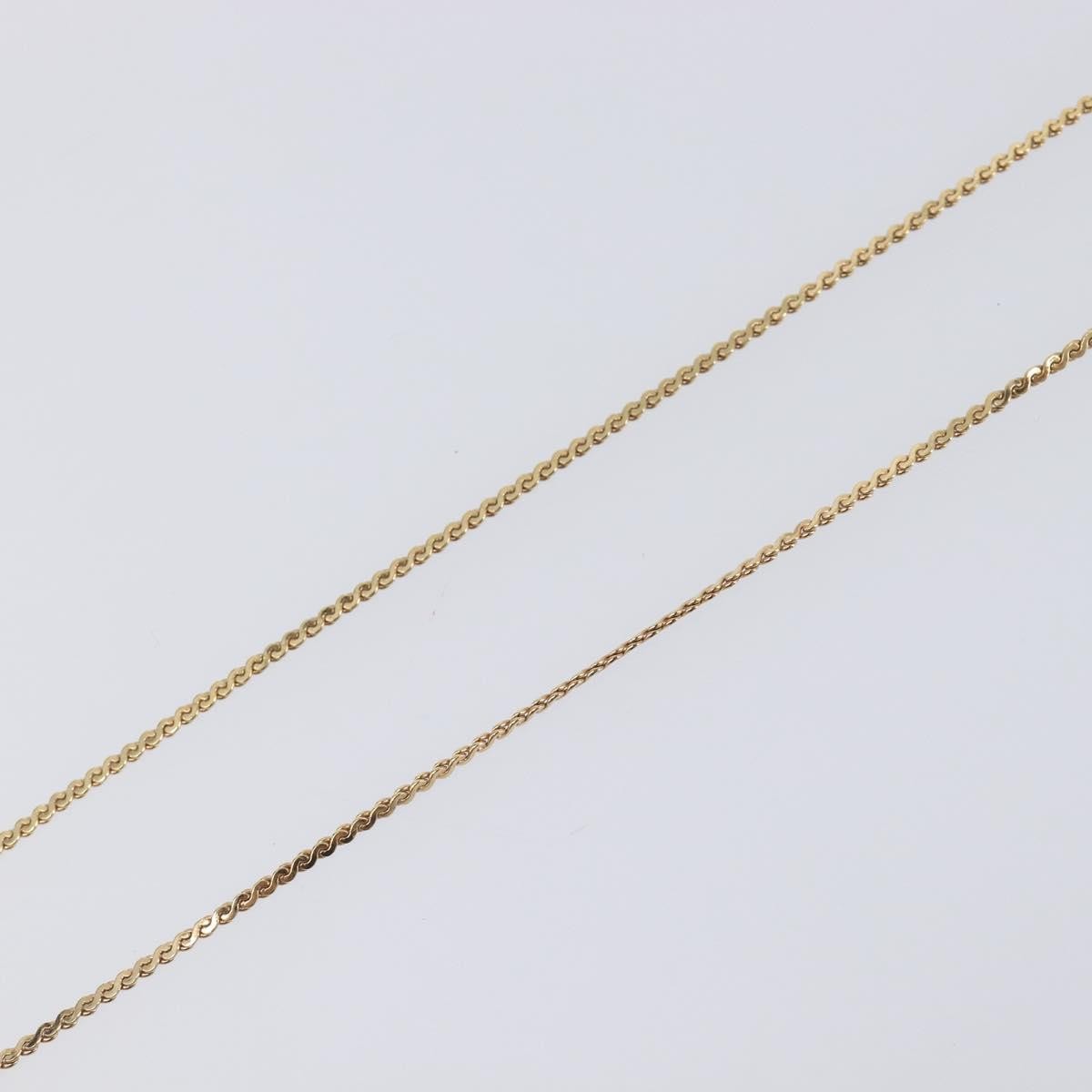 Christian Dior CD Oval Pendant Necklace Metal, Gold, Metal, Necklace