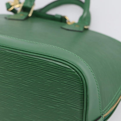 Louis Vuitton Alma Epi Leather, Green, Leather, Handbag