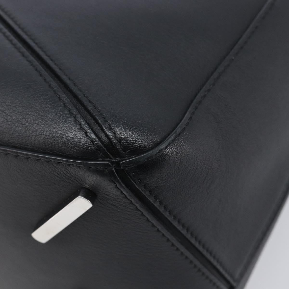 Loewe Puzzle Leather, Black, Leather, Handbag