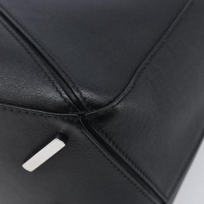 Loewe Puzzle Leather, Black, Leather, Handbag