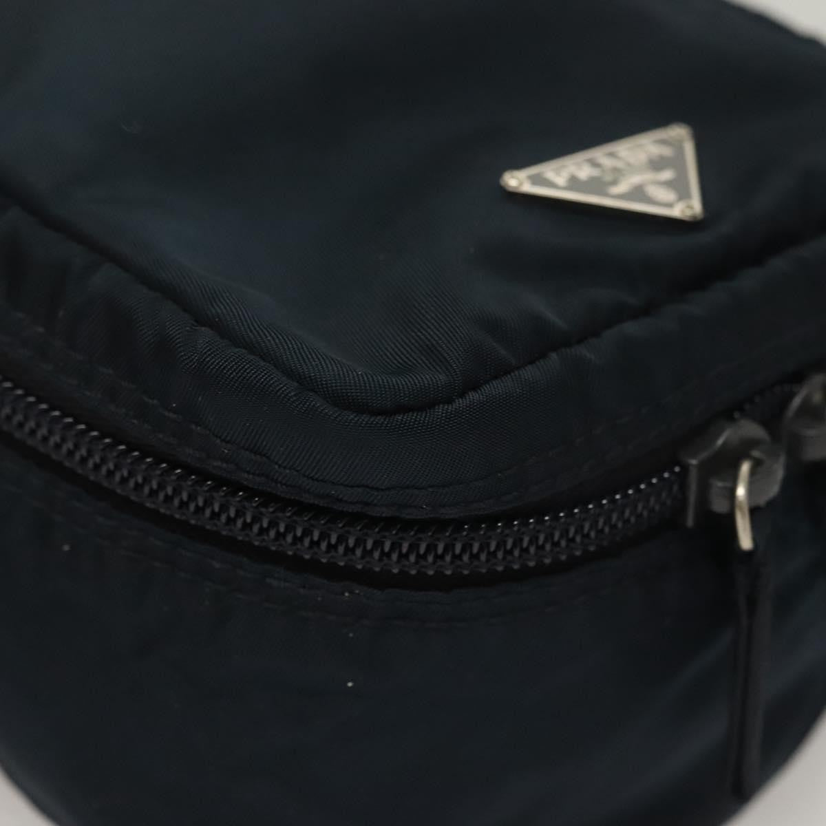 Prada Zip Around Toiletry Tessuto, Navy, Nylon, Clutch