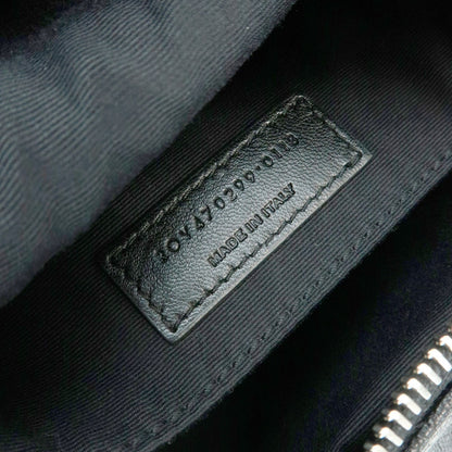 Saint Laurent Lou Camera Leather, Black, Leather, Handbag