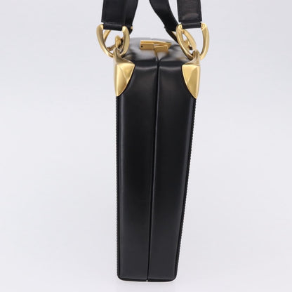 Celine Vintage Leather, Black, Leather, Shoulder Bag