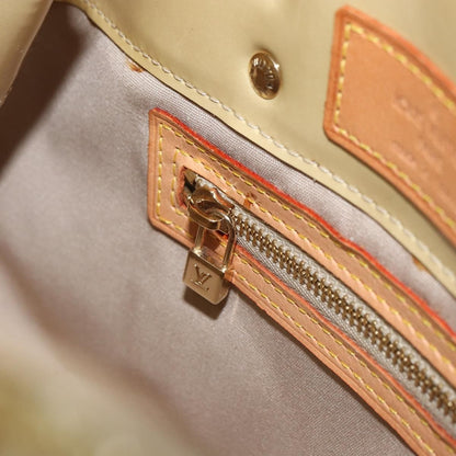 Louis Vuitton Reade Monogram Vernis, Beige, Patent Leather, Handbag